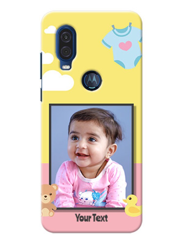 Custom Motorola One Vision Back Covers: Kids 2 Color Design