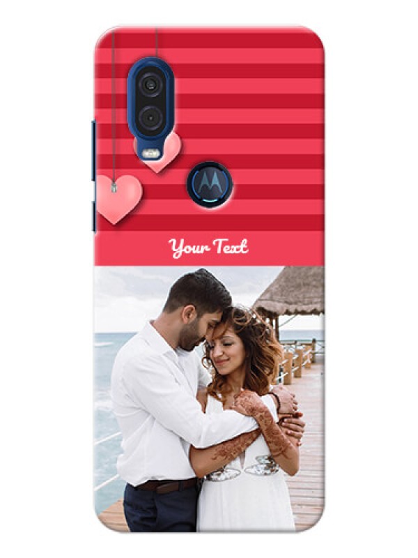 Custom Motorola One Vision Mobile Back Covers: Valentines Day Design