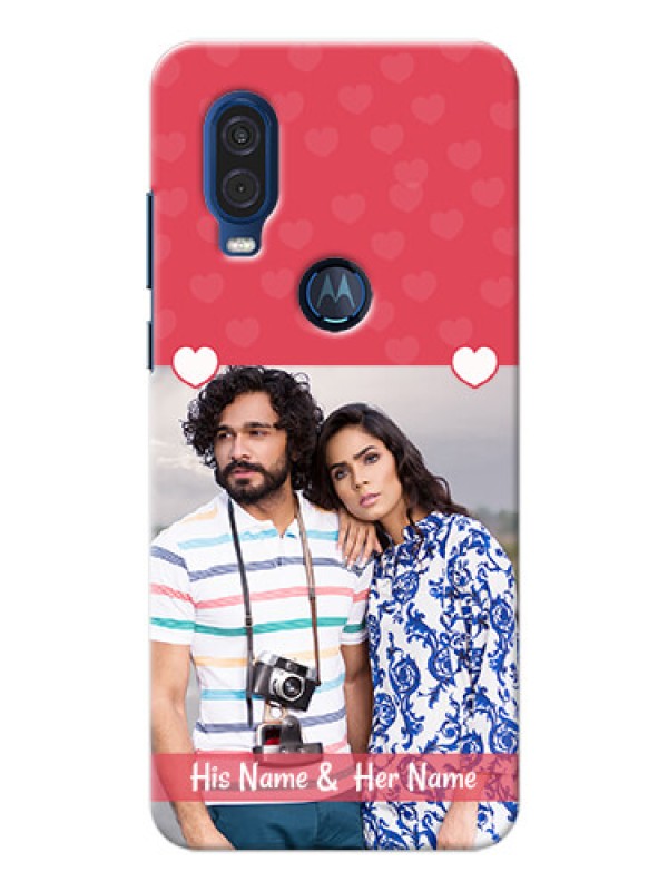 Custom Motorola One Vision Mobile Cases: Simple Love Design