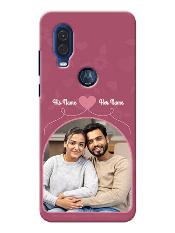 Custom Motorola One Vision mobile phone covers: Love Floral Design
