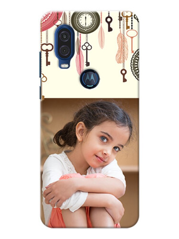 Custom Motorola One Vision Phone Back Covers: Boho Style Design