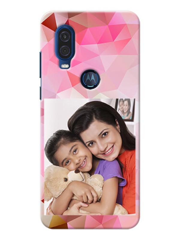 Custom Motorola One Vision Personalized Phone Covers: Abstract Triangle Design