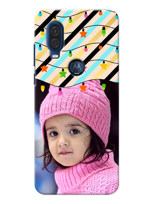 Custom Motorola One Vision Personalized Mobile Covers: Lights Hanging Design