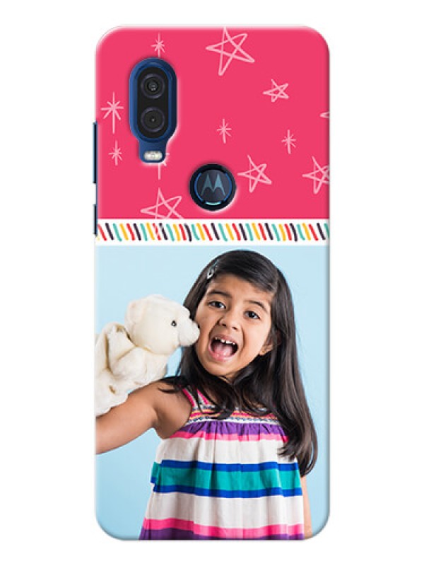 Custom Motorola One Vision Personalized Phone Cases: line art design