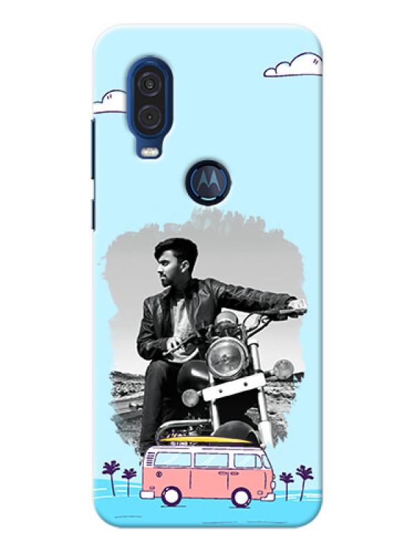 Custom Motorola One Vision Mobile Covers Online: Travel & Adventure Design