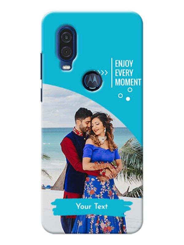 Custom Motorola One Vision Personalized Phone Covers: Happy Moment Design