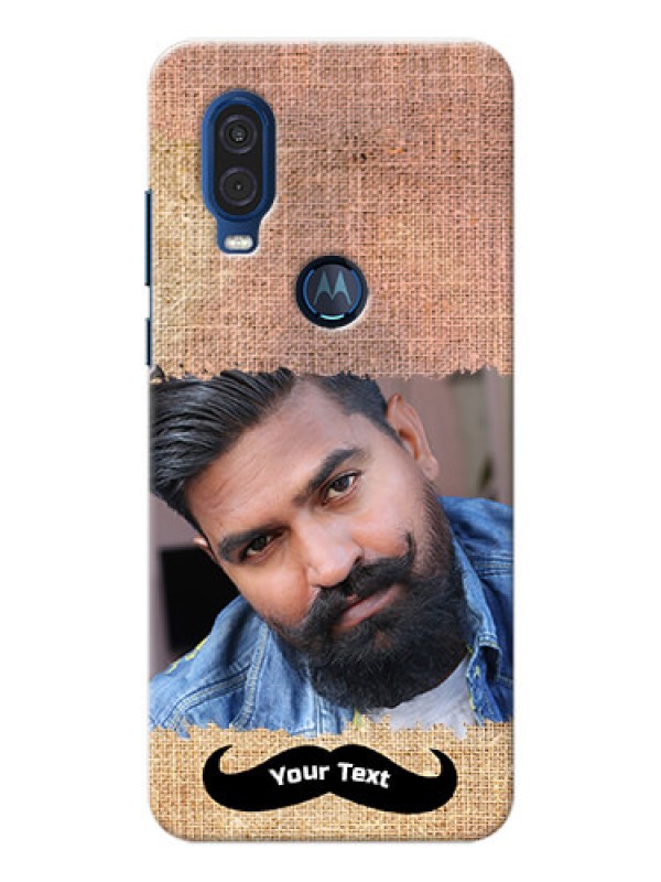 Custom Motorola One Vision Mobile Back Covers Online with Texture Design