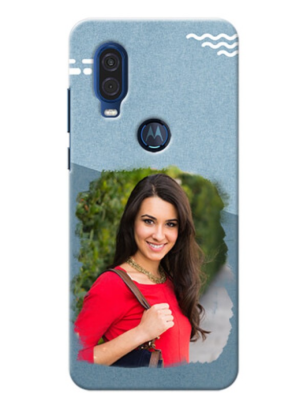 Custom Motorola One Vision custom mobile phone covers: Grunge Line Art Design