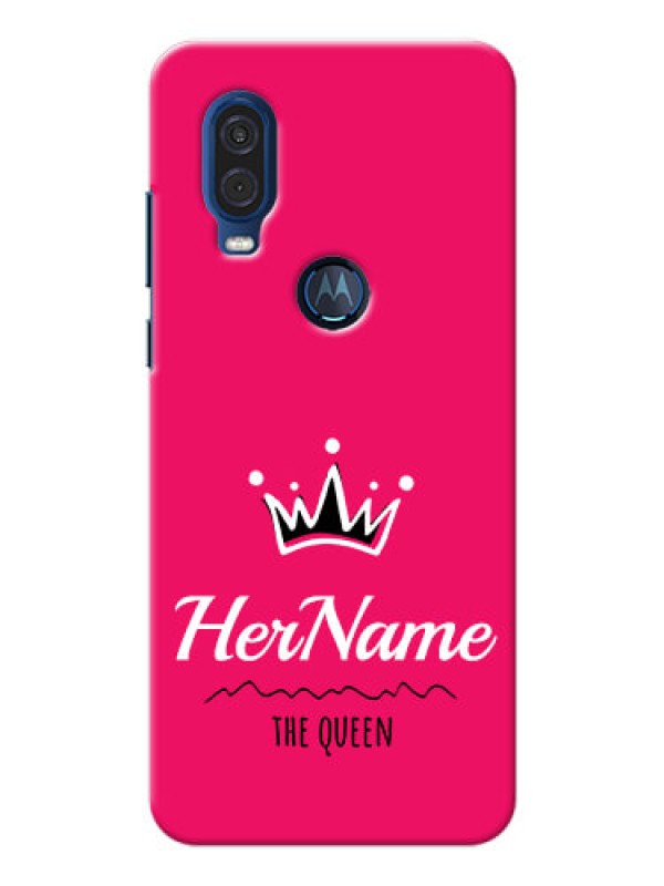 Custom Motorola One Vision Queen Phone Case with Name
