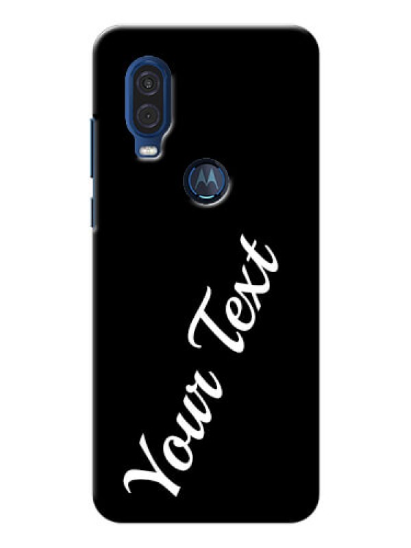 Custom Motorola One Vision Custom Mobile Cover with Your Name
