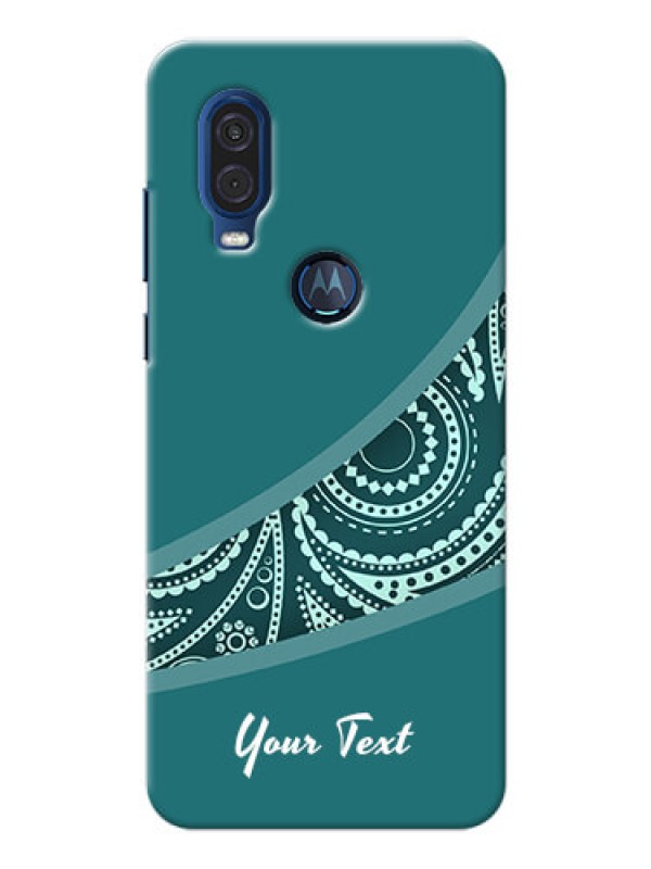 Custom Motorola One Vision Custom Phone Covers: semi visible floral Design