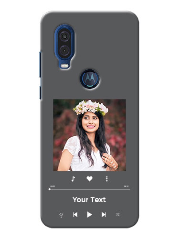 Custom Motorola One Vision Custom Mobile Case with Play The Music Design