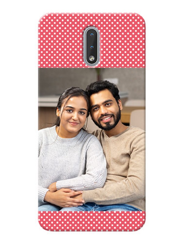 Custom Nokia 2.3 Custom Mobile Case with White Dotted Design