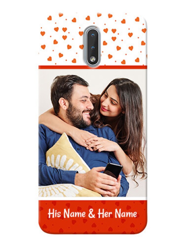 Custom Nokia 2.3 Phone Back Covers: Orange Love Symbol Design