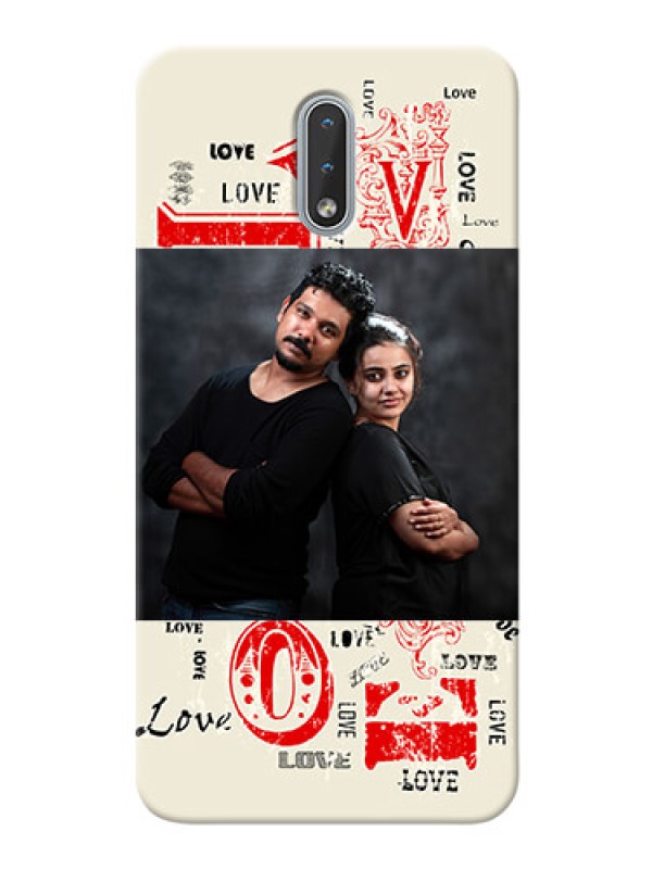 Custom Nokia 2.3 mobile cases online: Trendy Love Design Case
