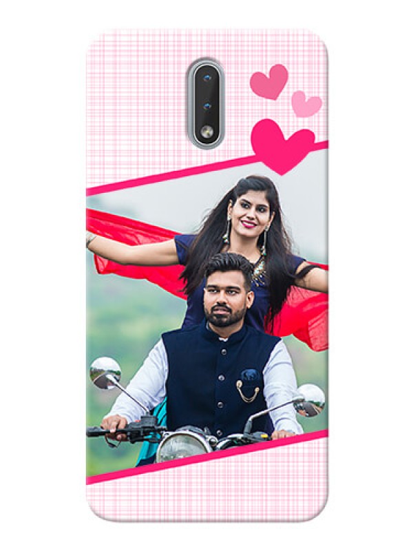 Custom Nokia 2.3 Personalised Phone Cases: Love Shape Heart Design