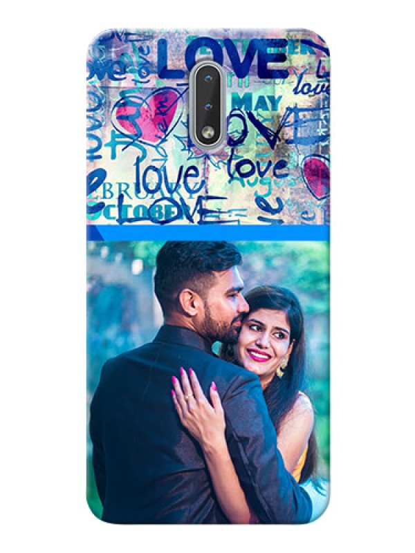 Custom Nokia 2.3 Mobile Covers Online: Colorful Love Design