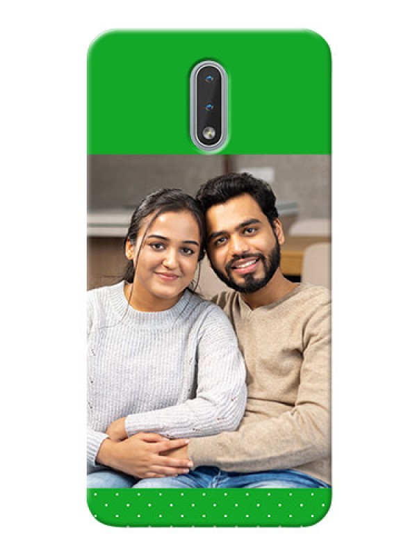 Custom Nokia 2.3 Personalised mobile covers: Green Pattern Design