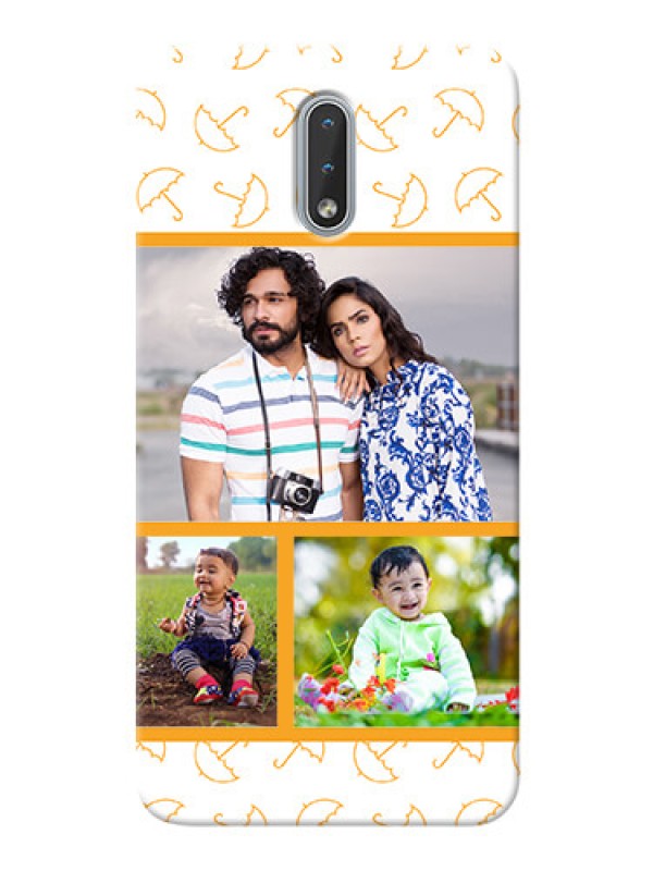 Custom Nokia 2.3 Personalised Phone Cases: Yellow Pattern Design