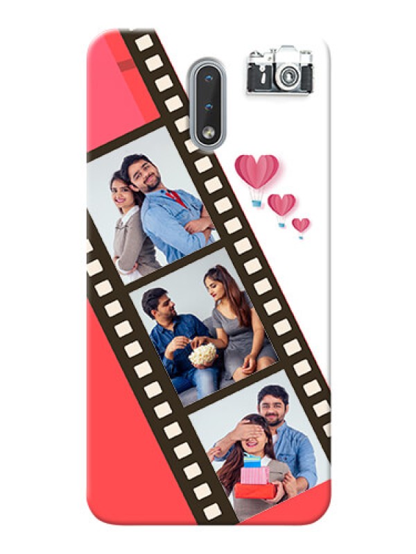 Custom Nokia 2.3 custom phone covers: 3 Image Holder with Film Reel
