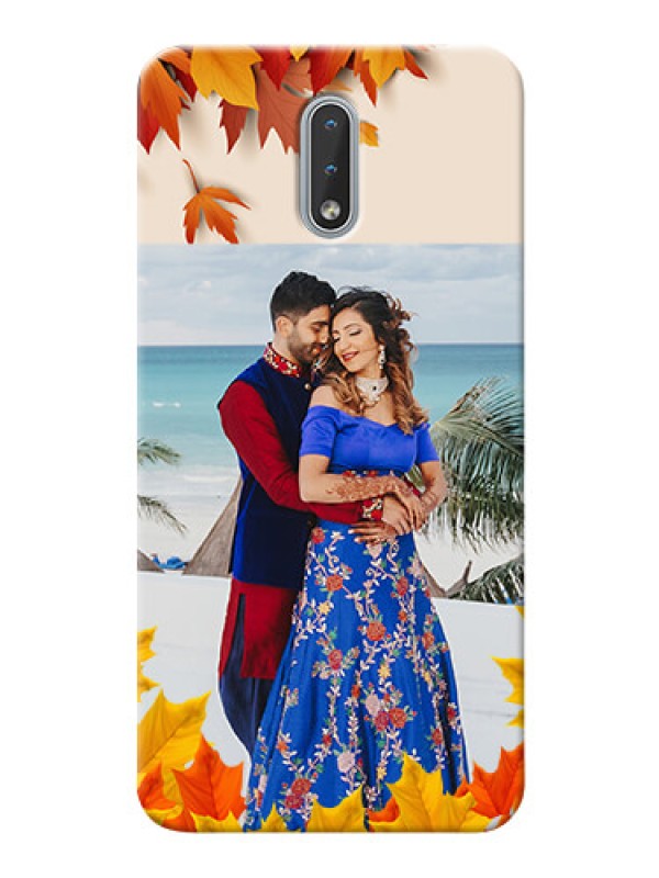 Custom Nokia 2.3 Mobile Phone Cases: Autumn Maple Leaves Design