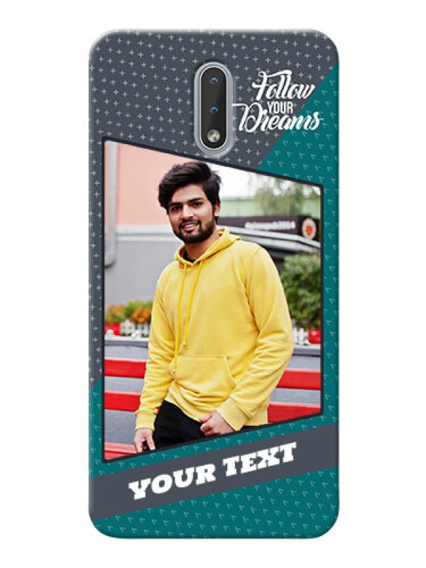 Custom Nokia 2.3 Back Covers: Background Pattern Design with Quote