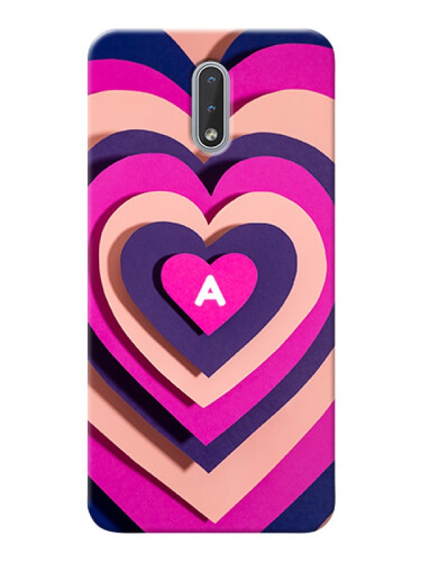 Custom Nokia 2.3 Custom Mobile Case with Cute Heart Pattern Design