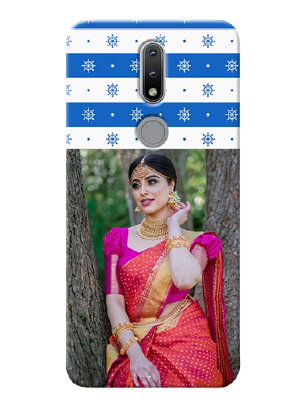Custom Nokia 2.4 custom mobile covers: Snow Pattern Design