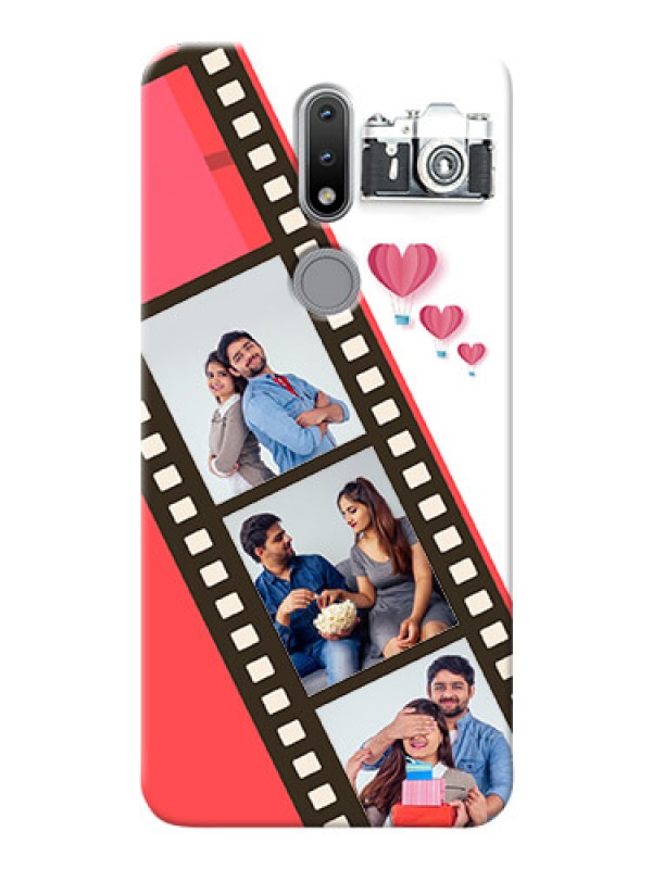Custom Nokia 2.4 custom phone covers: 3 Image Holder with Film Reel