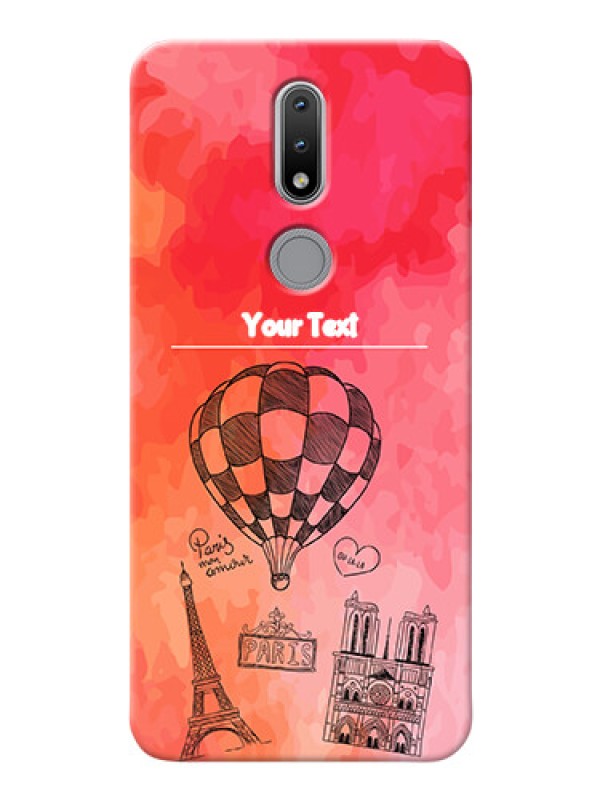 Custom Nokia 2.4 Personalized Mobile Covers: Paris Theme Design