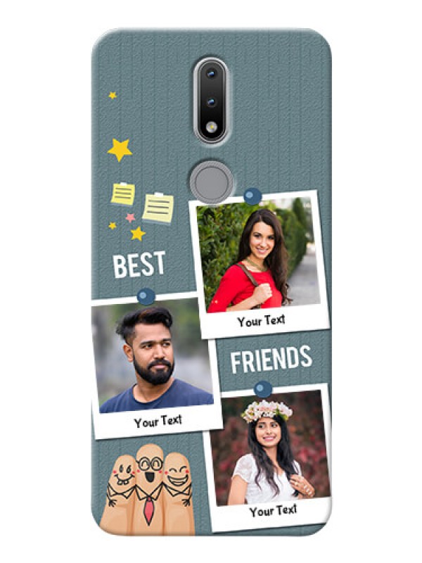 Custom Nokia 2.4 Mobile Cases: Sticky Frames and Friendship Design
