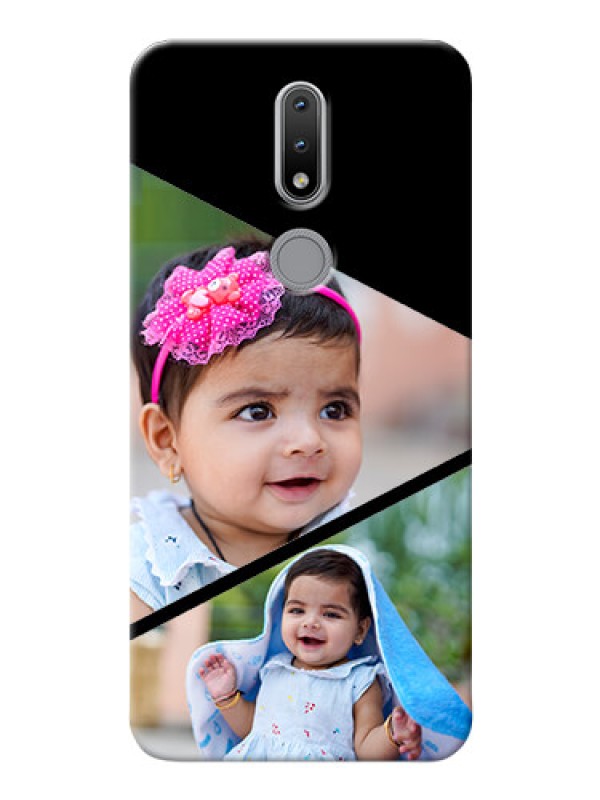Custom Nokia 2.4 mobile back covers online: Semi Cut Design