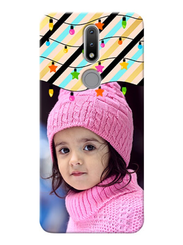 Custom Nokia 2.4 Personalized Mobile Covers: Lights Hanging Design