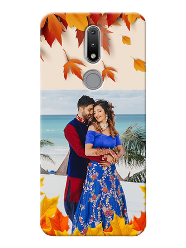 Custom Nokia 2.4 Mobile Phone Cases: Autumn Maple Leaves Design