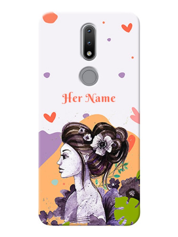 Custom Nokia 2.4 Custom Mobile Case with Woman And Nature Design