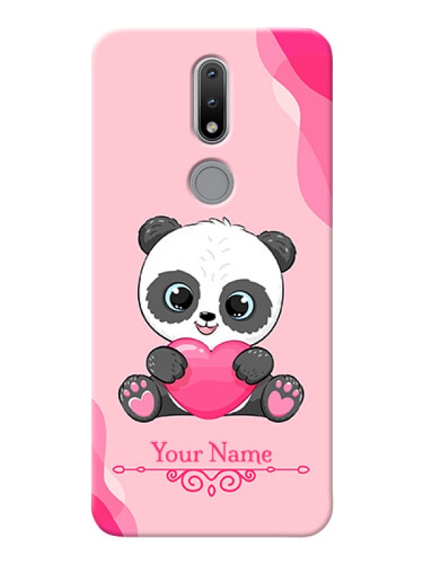 Custom Nokia 2.4 Mobile Back Covers: Cute Panda Design