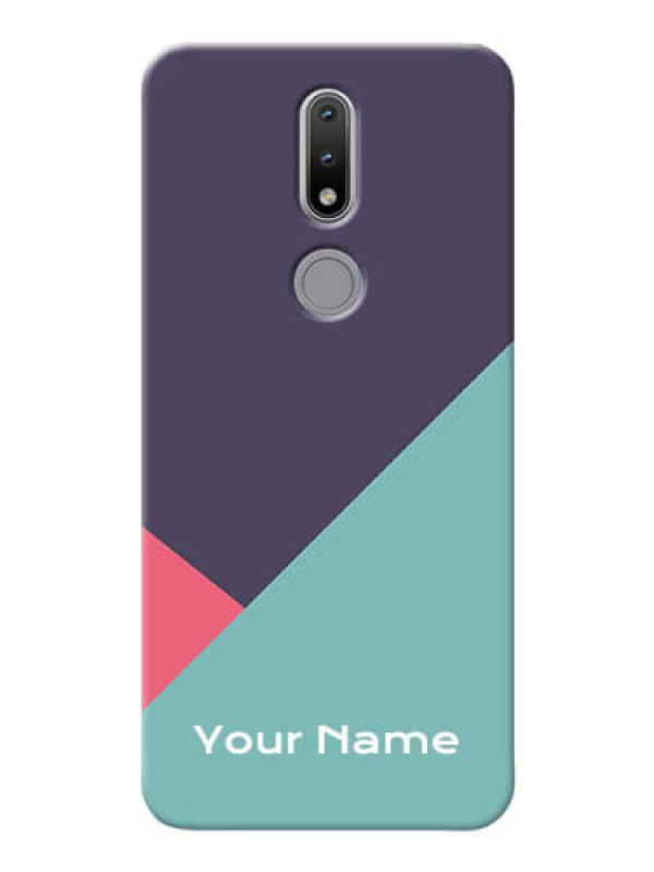 Custom Nokia 2.4 Custom Phone Cases: Tri Color abstract Design