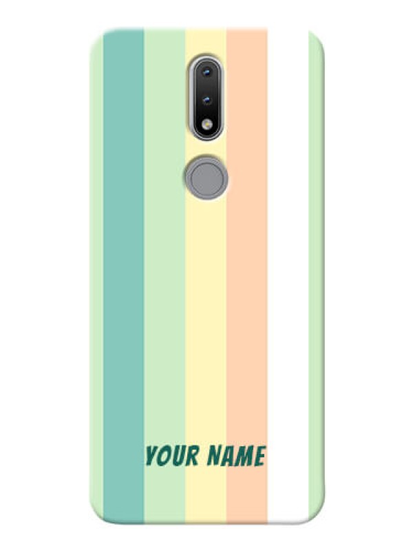 Custom Nokia 2.4 Back Covers: Multi-colour Stripes Design