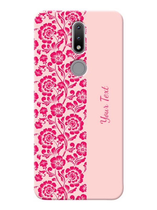 Custom Nokia 2.4 Phone Back Covers: Attractive Floral Pattern Design