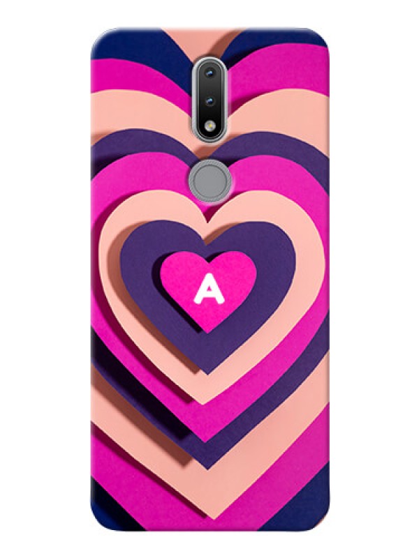 Custom Nokia 2.4 Custom Mobile Case with Cute Heart Pattern Design