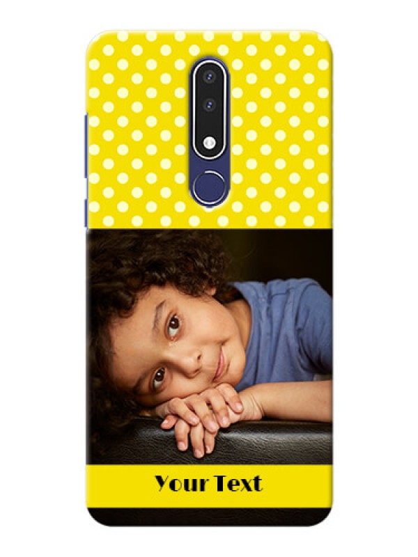 Custom Nokia 3.1 Plus Custom Mobile Covers: Bright Yellow Case Design