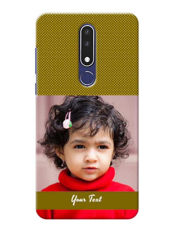 Custom Nokia 3.1 Plus custom mobile back covers: Simple Green Color Design