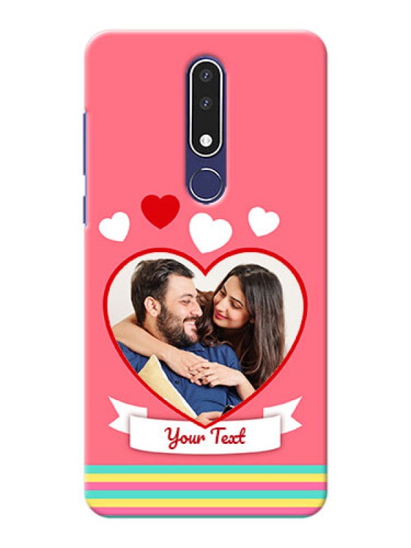Custom Nokia 3.1 Plus Personalised mobile covers: Love Doodle Design