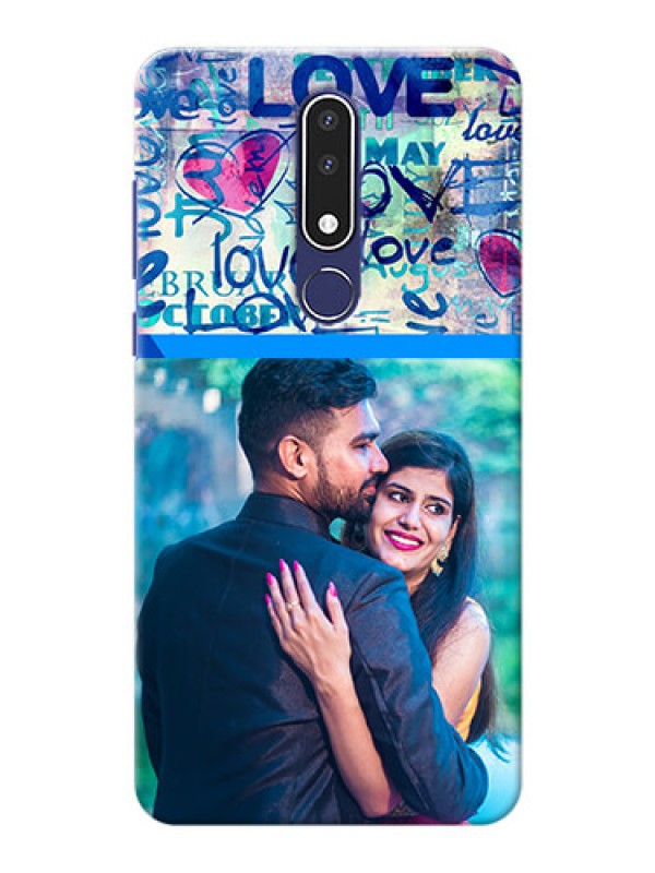 Custom Nokia 3.1 Plus Mobile Covers Online: Colorful Love Design