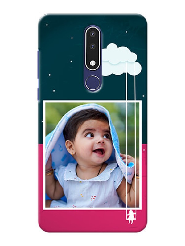 Custom Nokia 3.1 Plus custom phone covers: Cute Girl with Cloud Design
