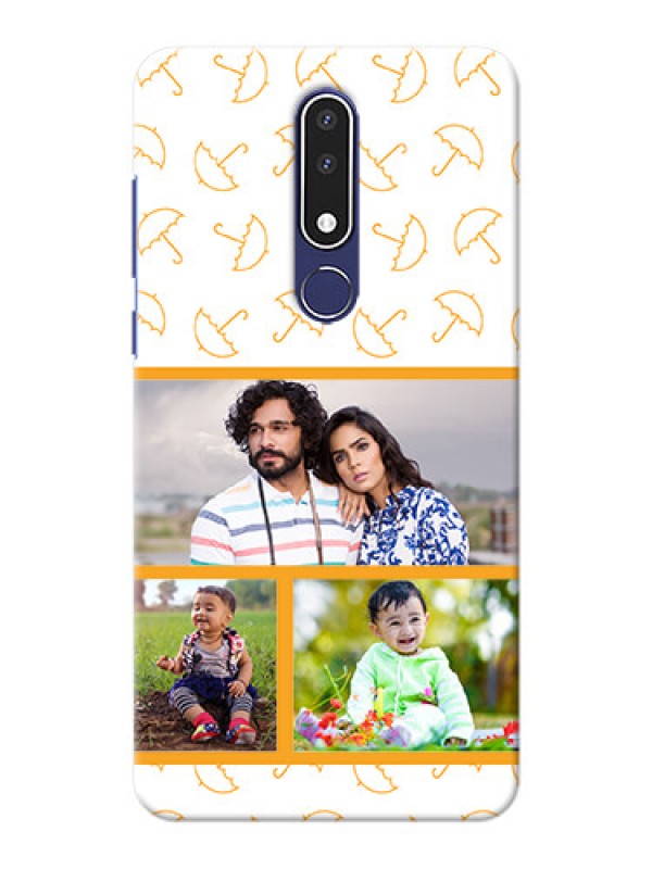 Custom Nokia 3.1 Plus Personalised Phone Cases: Yellow Pattern Design