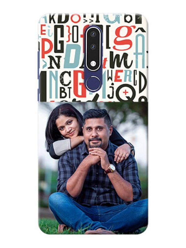 Custom Nokia 3.1 Plus custom mobile phone covers: Alphabet Design