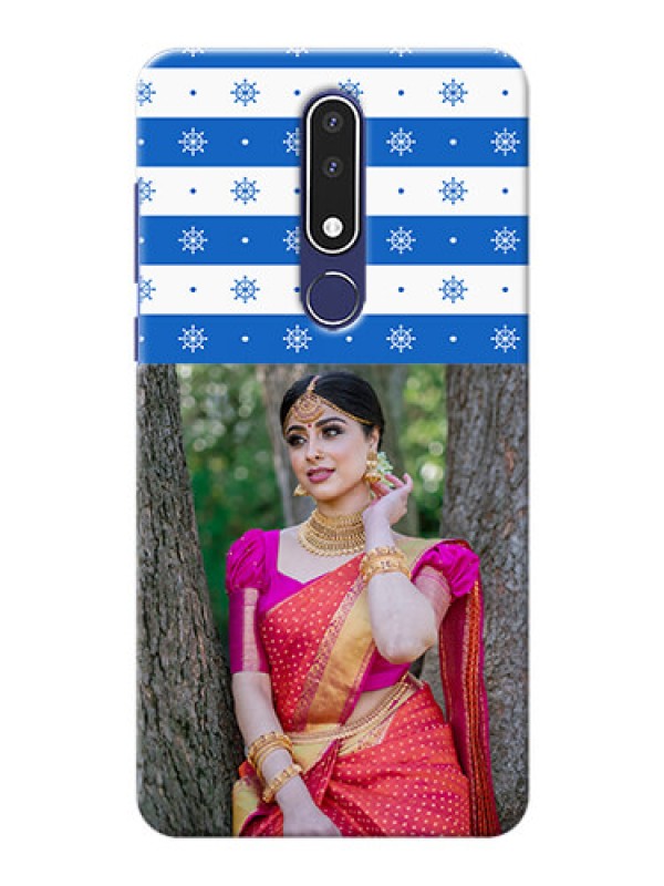 Custom Nokia 3.1 Plus custom mobile covers: Snow Pattern Design