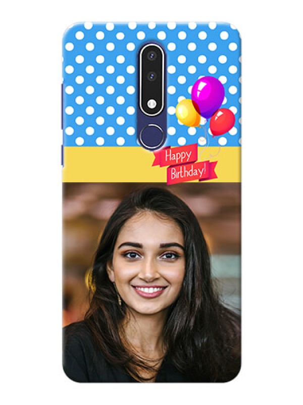 Custom Nokia 3.1 Plus custom mobile back covers: Happy Birthday Design