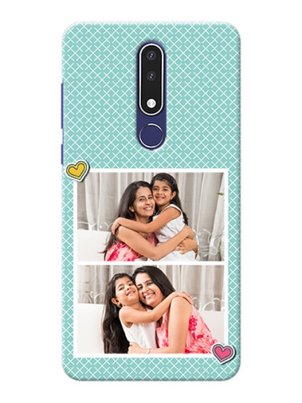 Custom Nokia 3.1 Plus Custom Phone Cases: 2 Image Holder with Pattern Design